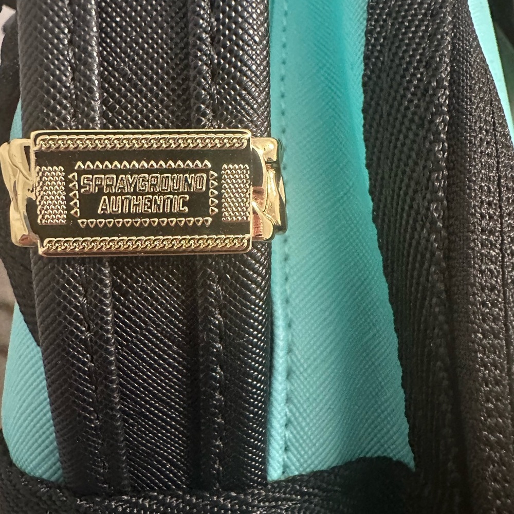 NWT Sprayground Limited Edition Backpack - Blue - Vegan Leather - Picture 8 of 12